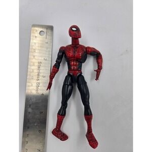 Spider-Man Movie Super Posable Action FIgure 6" Marvel 2001 SpiderMan Toy Biz